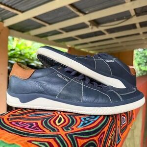Ferracini 24h navy leather sneakers in‎ size 10 mens
